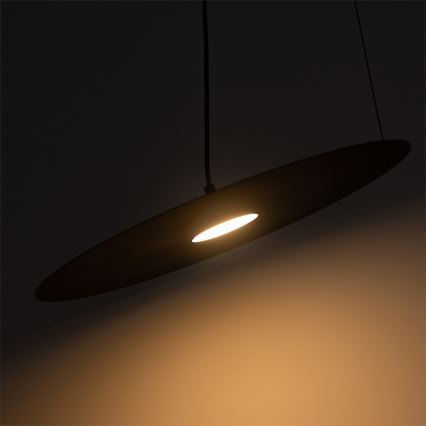 Viseča svetilka na kablu PIATTO 1xGX53/15W/230V Ø 45 cm črna
