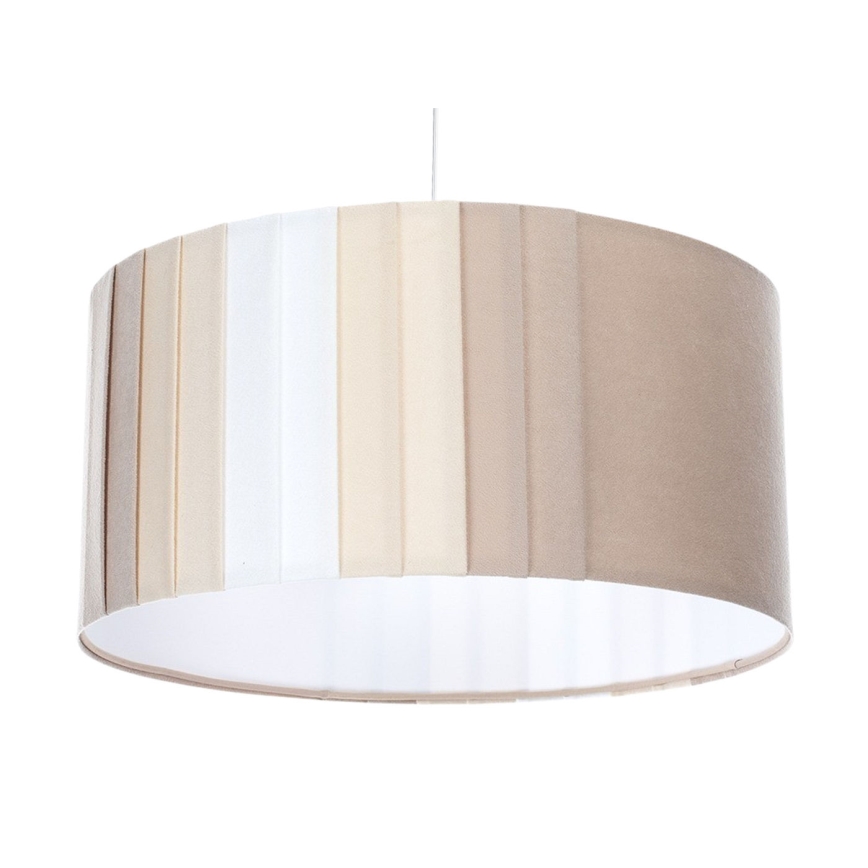 Viseča svetilka na kablu STRIPES 1xE27/60W/230V Ø 60 cm bež