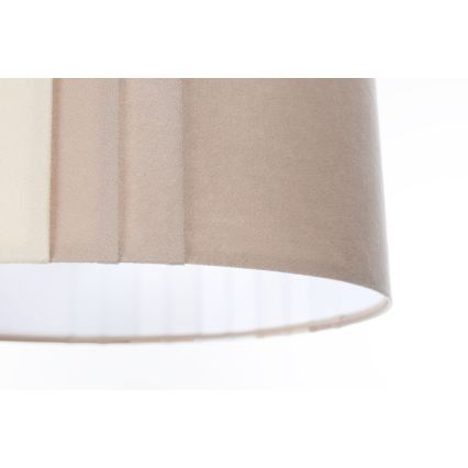 Viseča svetilka na kablu STRIPES 1xE27/60W/230V Ø 60 cm bež