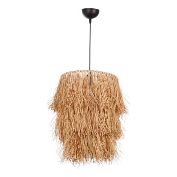 Viseča svetilka na kablu TASSEL 1xE27/40W/230V, rafija