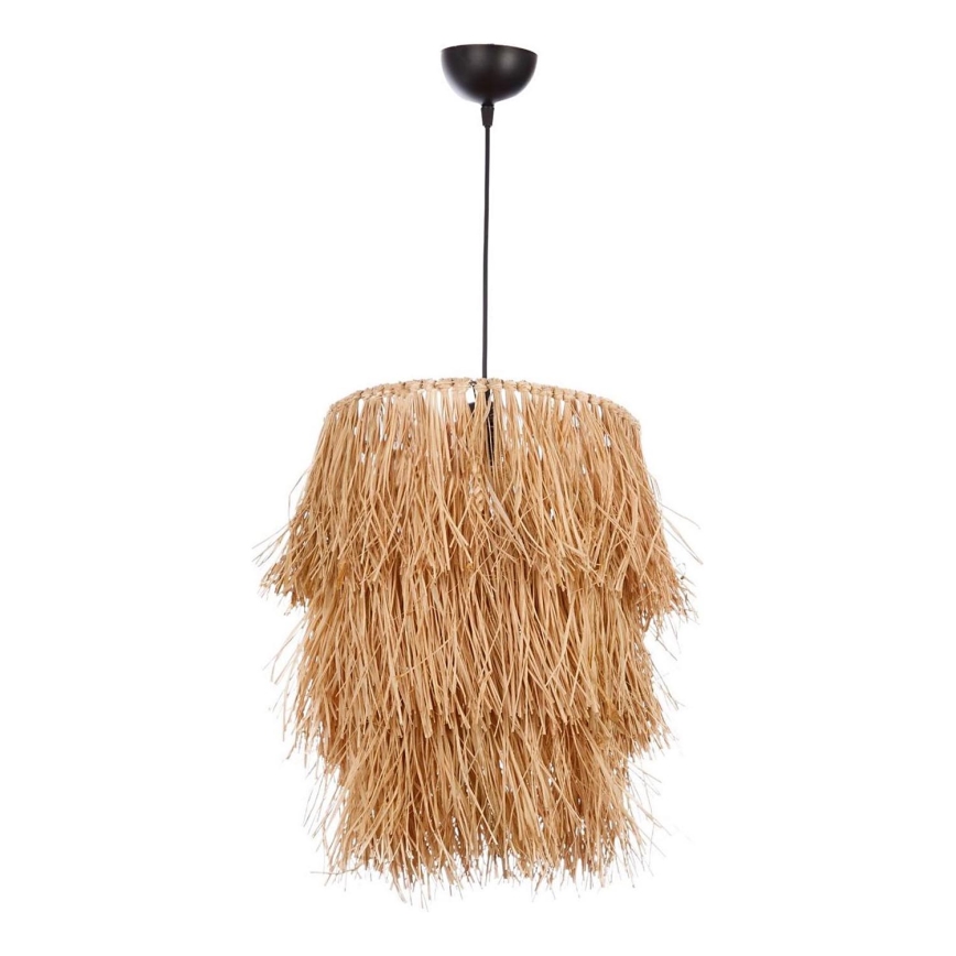 Viseča svetilka na kablu TASSEL 1xE27/40W/230V, rafija