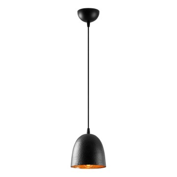 Viseča svetilka na kablu TATTOO 1xE27/40W/230V, premer 16 cm, črna