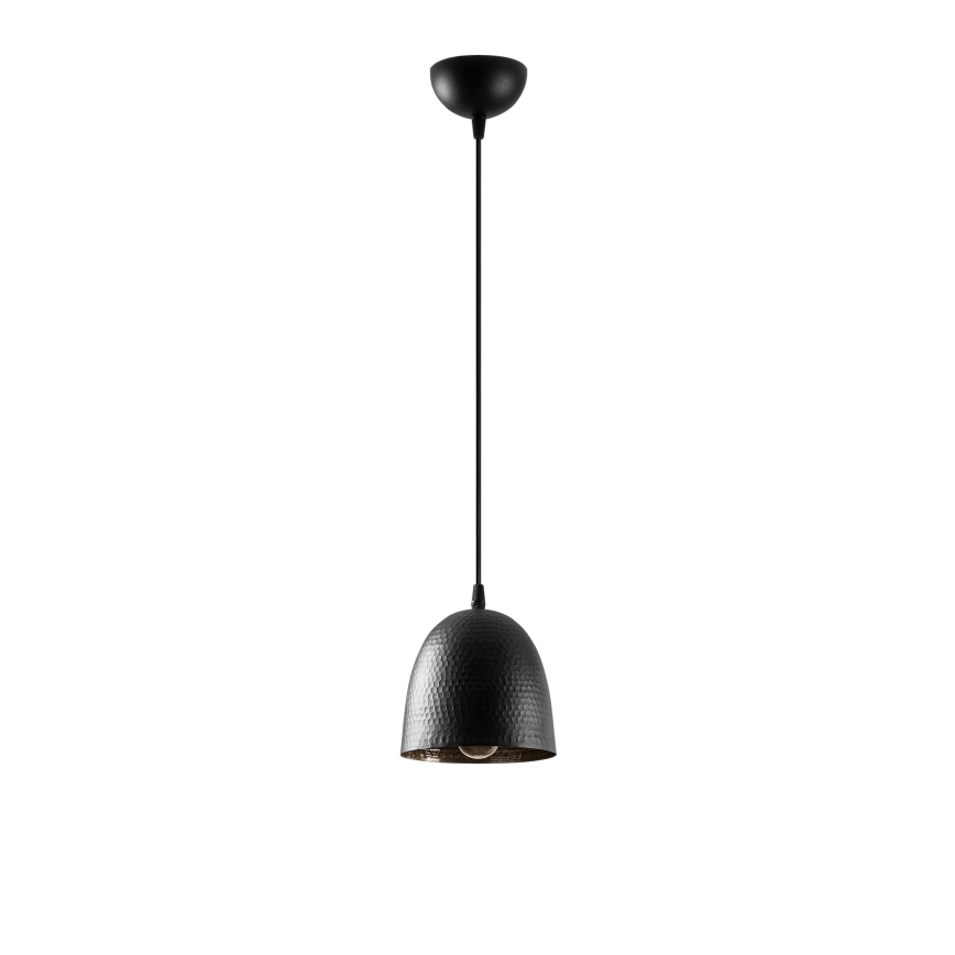 Viseča svetilka na kablu TATTOO 1xE27/40W/230V, premer 16 cm, črna