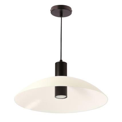 Viseča svetilka na kablu TEDIN 1xGU10/15W/230V bela/črna