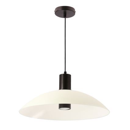 Viseča svetilka na kablu TEDIN 1xGU10/15W/230V bela/črna