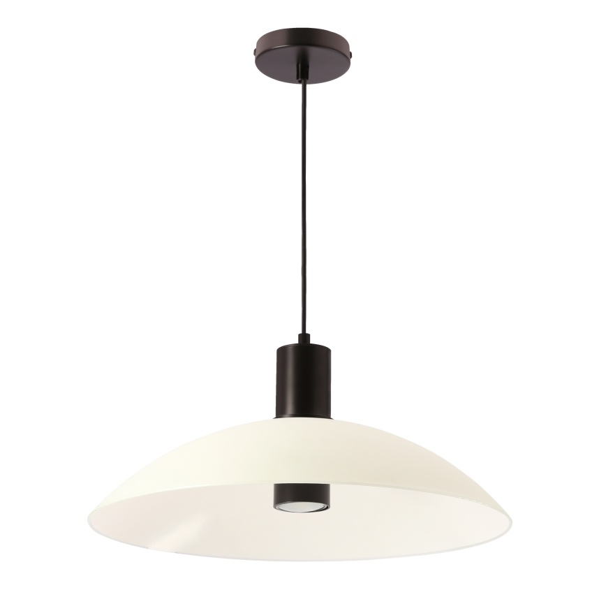 Viseča svetilka na kablu TEDIN 1xGU10/15W/230V bela/črna