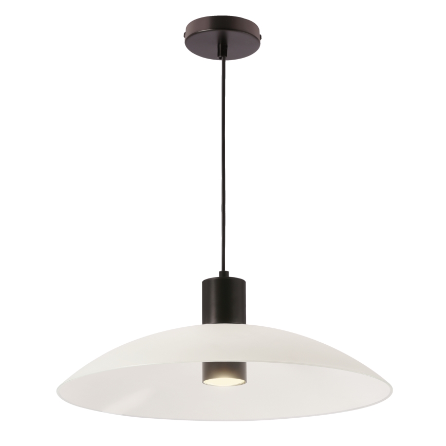 Viseča svetilka na kablu TEDIN 1xGU10/15W/230V bela/črna