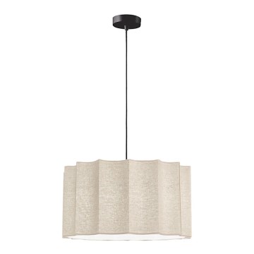Viseča svetilka na kablu WAVY 1xE27/14W/230V, bež
