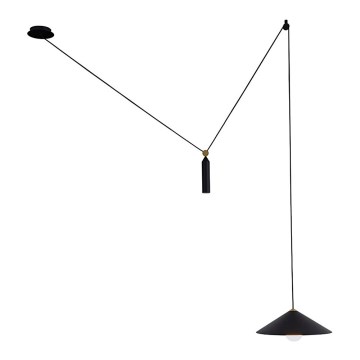 Viseča svetilka na tankem kablu ALTO 1xE27/60W/230V črna