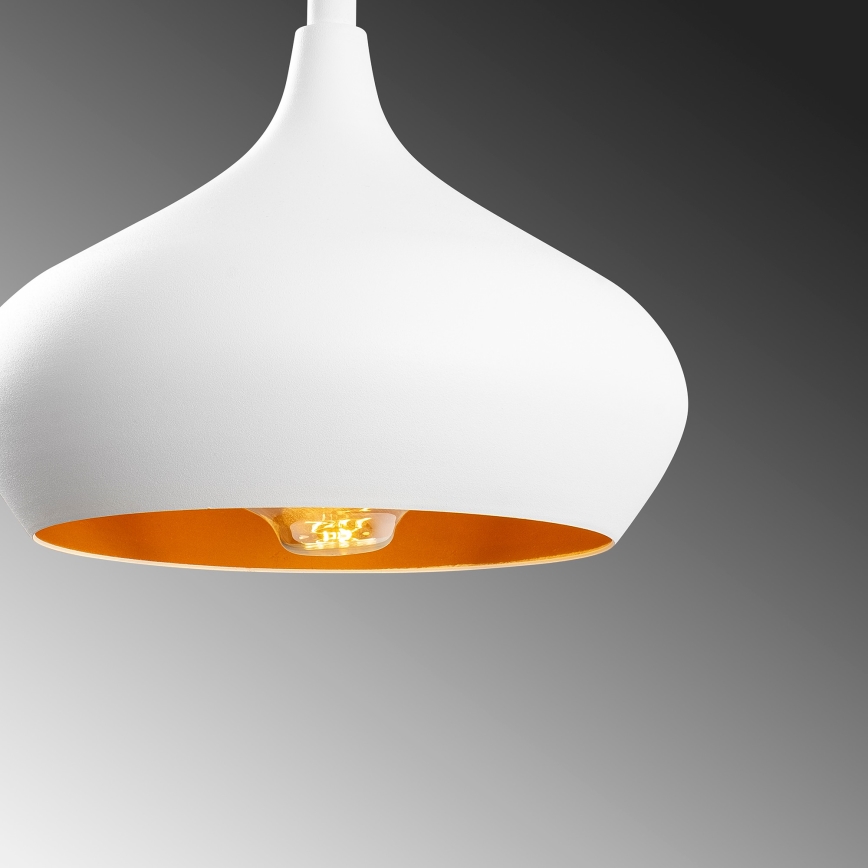 Viseča svetilka na vrvici DODO 1xE27/40W/230V bela