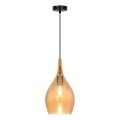 Viseča svetilka na vrvici NEXT 1xE27/40W/230V oranžna/črna