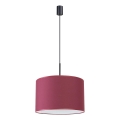 Viseča svetilka NEVIA na kablu 1xE27/15W/230V, premer 40 cm, rdeča