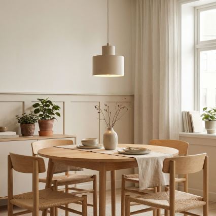 Viseča svetilka PARKLA 1xE27/15W/230V bež