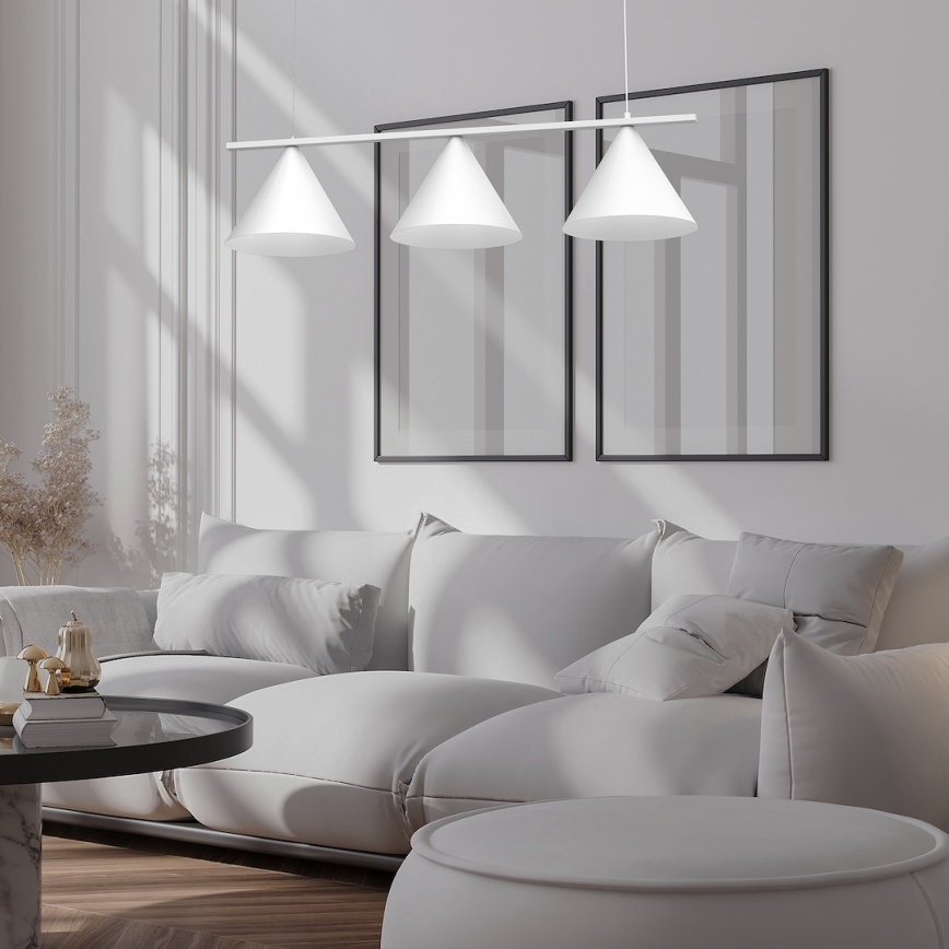 Viseča svetilka s kablom CAPITAL 3xGX53/15W/230V bela