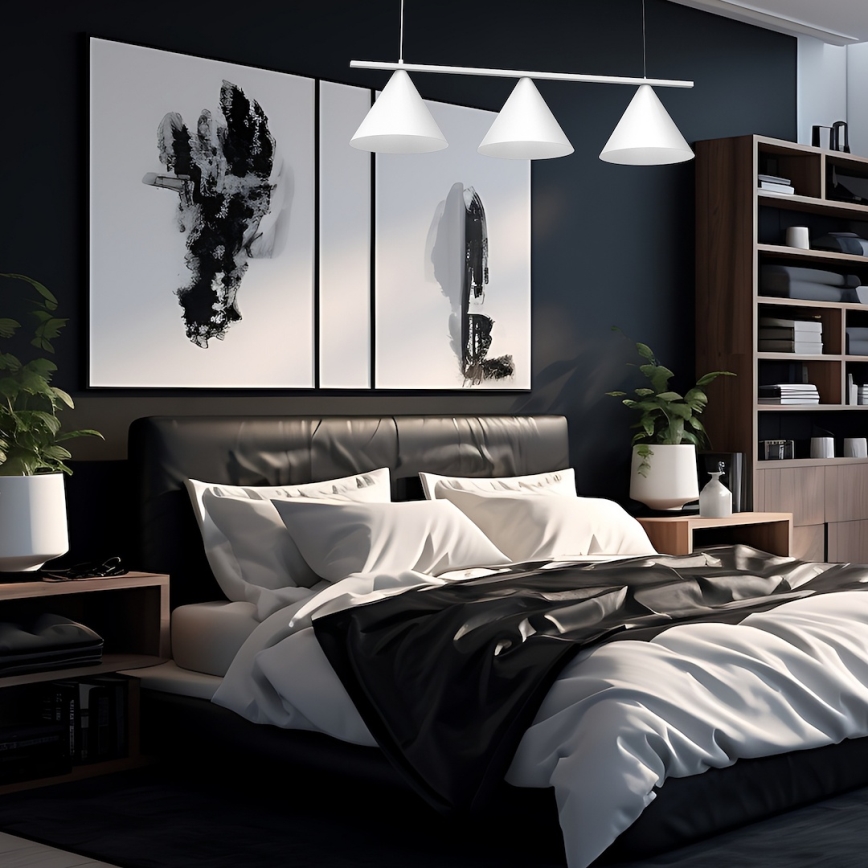 Viseča svetilka s kablom CAPITAL 3xGX53/15W/230V bela