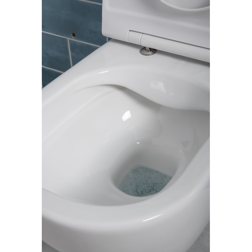 Viseče WC MIO Rimless + WC sedež SoftClose MIO + tipka za splakovanje DUAL + vgradni modul + izolacijska podloga