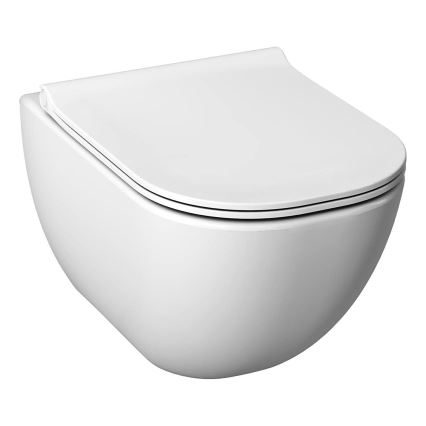 Viseče WC MIO Rimless + WC sedež SoftClose MIO + tipka za splakovanje DUAL + vgradni modul + izolacijska podloga