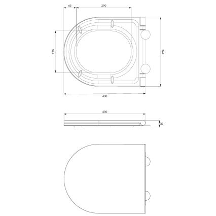 Viseča WC školjka OTTAWA + WC sedež SoftClose OTTAWA + tipka za splakovanje SIGMA + vgradni modul + izolacijska podloga