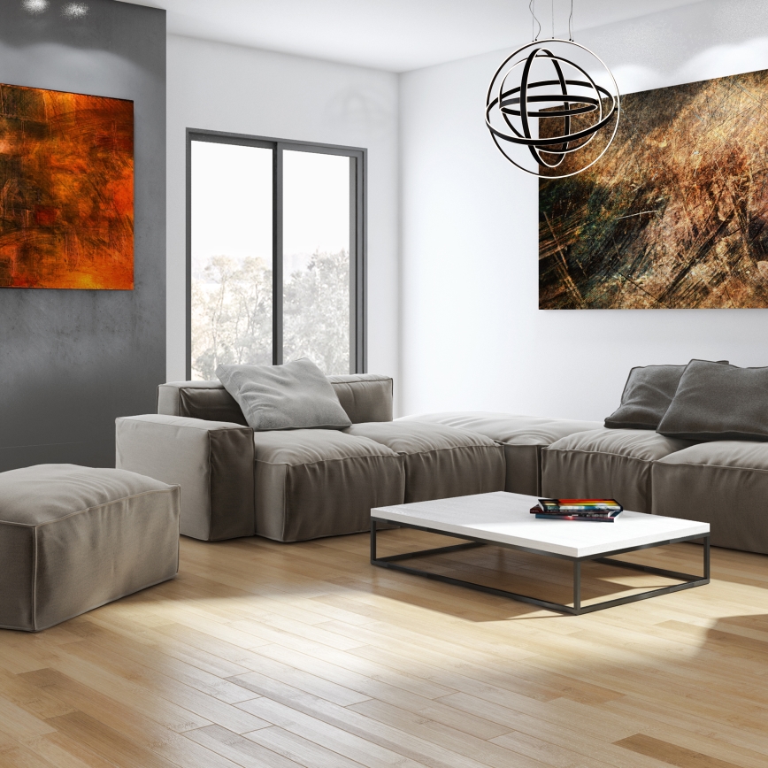 Viseči LED lestenec na jekleni vrvici COPERNICUS LED/260W/230V črna