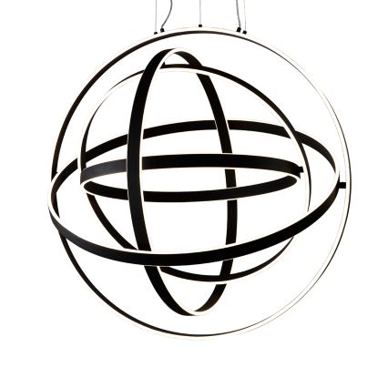 Viseči LED lestenec na jekleni vrvici COPERNICUS LED/260W/230V črna