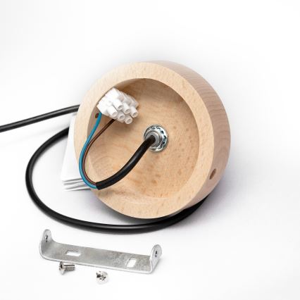 Viseči lestenec ALBA 1xE27/15W/230V, premer 25 cm, črna/rjava