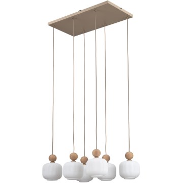 Viseči lestenec BALLO 6xE14/10W/230V bež