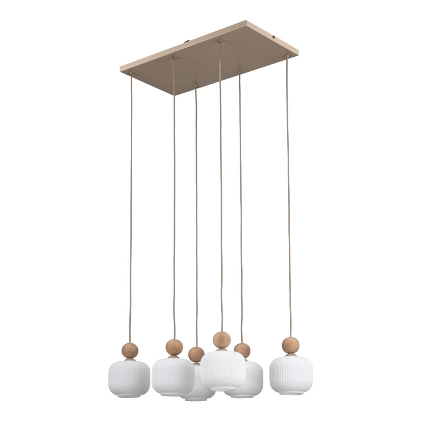 Viseči lestenec BALLO 6xE14/10W/230V bež