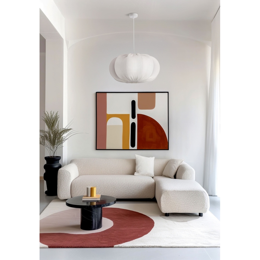 Viseči lestenec CAFEE 1xE27/40W/230V Ø 52 cm bel