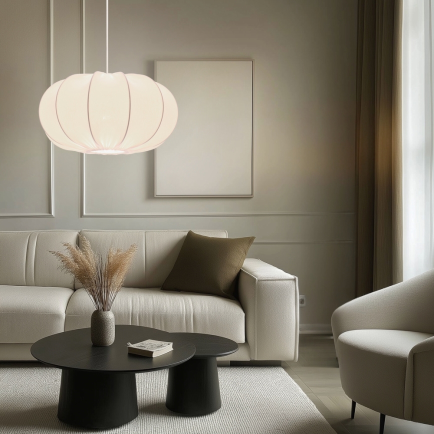 Viseči lestenec CAFEE 1xE27/40W/230V Ø 52 cm bel