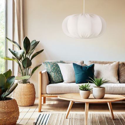 Viseči lestenec CAFEE 1xE27/40W/230V Ø 52 cm bel