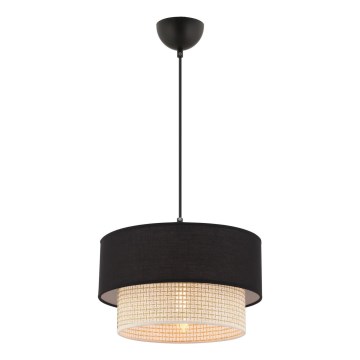 Viseči lestenec ECHO na kabel 1xE27/60W/230V črna/kremna