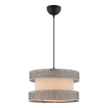 Viseči lestenec HALO na kabelu 1xE27/60W/230V, bež/siv