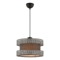 Viseči lestenec HALO na vrvici 1xE27/60W/230V rjav/siv