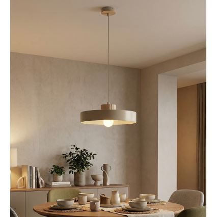 Viseči lestenec KIVI s kablom 1xE27/15W/230V, bež