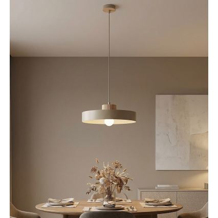 Viseči lestenec KIVI s kablom 1xE27/15W/230V, bež