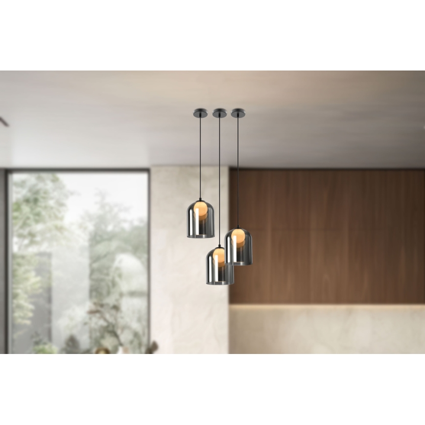 Viseči lestenec KLEA na kablu 1xG9/15W/230V dimno črna