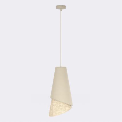 Viseči lestenec MODA 1xE27/15W/230V bež/ratan