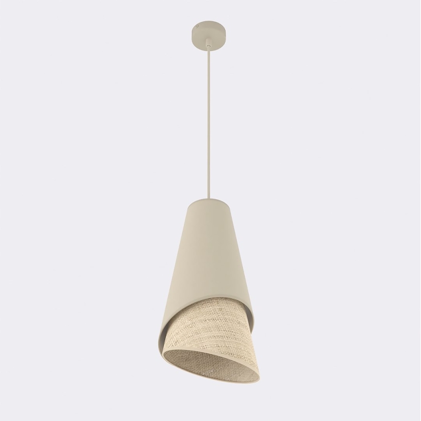 Viseči lestenec MODA 1xE27/15W/230V bež/ratan