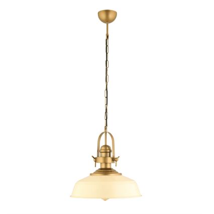 Viseči lestenec MONZA 1xE27/40W/230V premer 35 cm kremna/bronasta