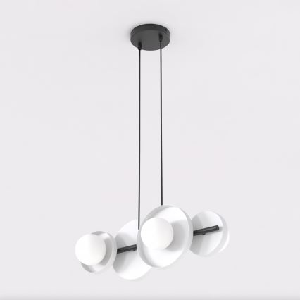 Viseči lestenec na jeklenem kablu MODEL 4xG9/8W/230V bela