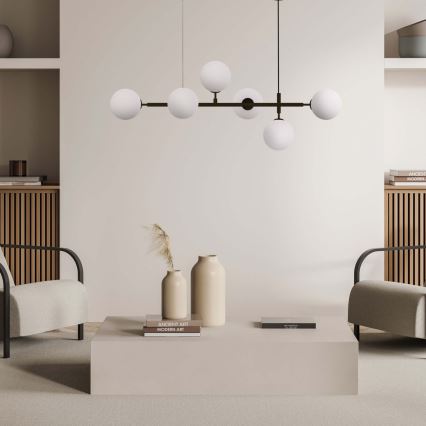 Viseči lestenec na kablu ALISA 6xE14/40W/230V črna