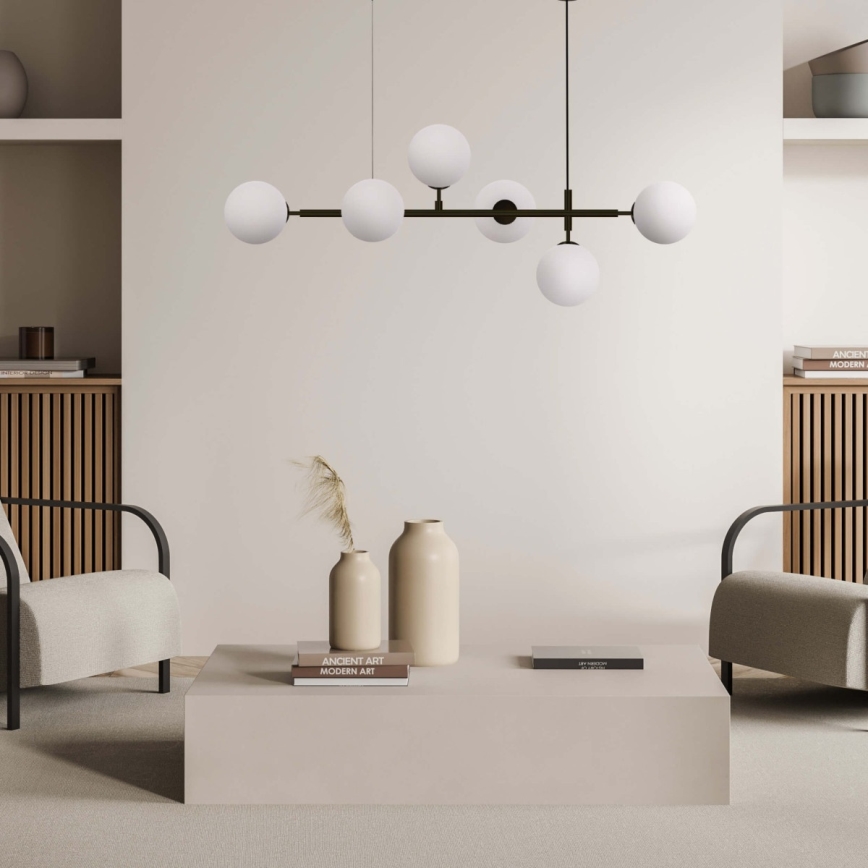 Viseči lestenec na kablu ALISA 6xE14/40W/230V črna