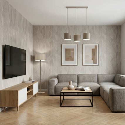 Viseči lestenec na kablu ARDEN 3xE27/15W/230V, bež