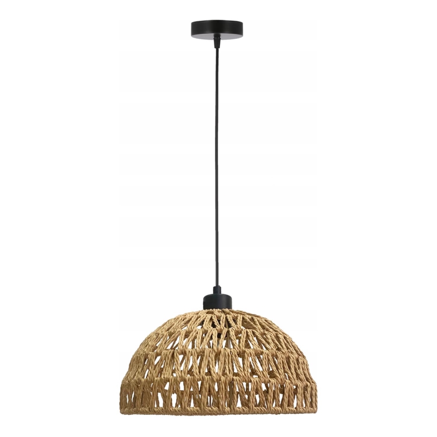 Viseči lestenec na kablu BALLI 1xE27/40W/230V bež