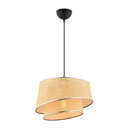 Viseči lestenec na kablu BARETTE 1xE27/60W/230V bež/sijajni krom