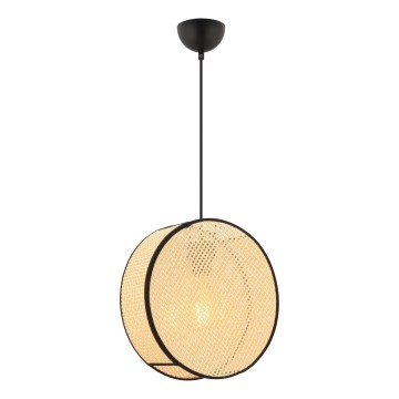 Viseči lestenec na kablu BIG DRUM 1xE27/60W/230V bež/črna