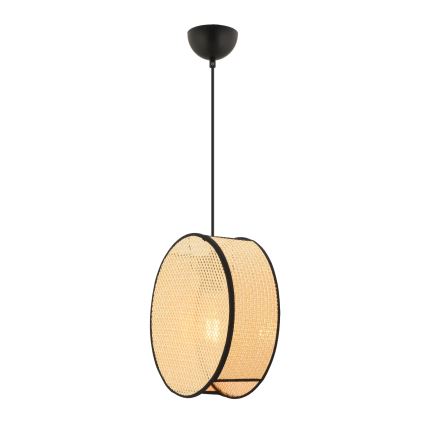 Viseči lestenec na kablu BIG DRUM 1xE27/60W/230V bež/črna