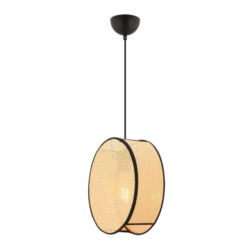 Viseči lestenec na kablu BIG DRUM 1xE27/60W/230V bež/črna