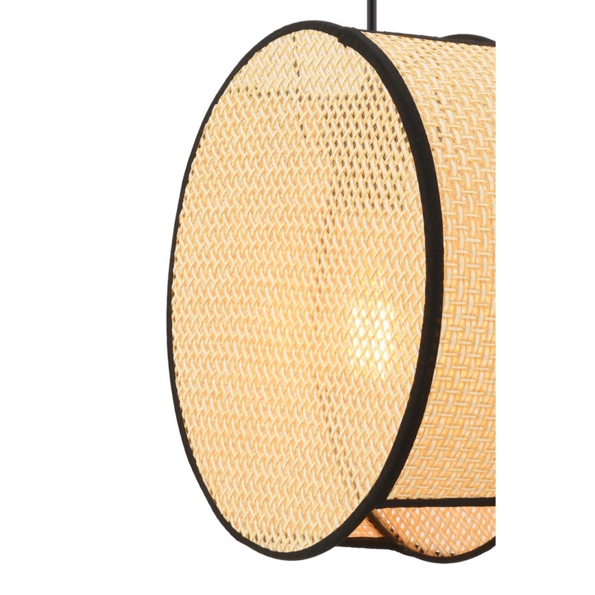 Viseči lestenec na kablu BIG DRUM 1xE27/60W/230V bež/črna
