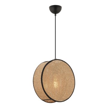 Viseči lestenec na kablu BIG DRUM 1xE27/60W/230V rjava/črna